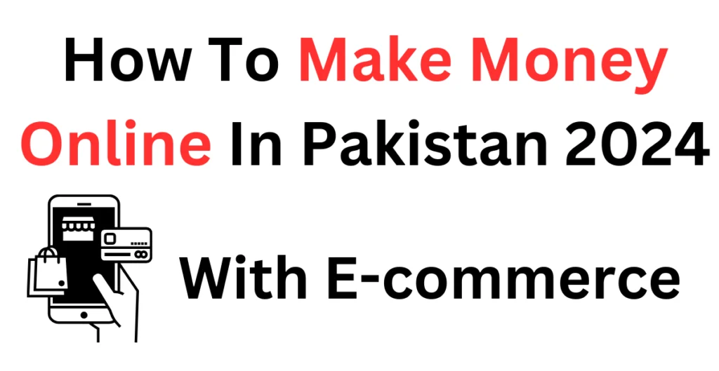 how to make money online in pakistan 2024 with e-commernce